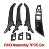 LHD RHD Carbon Fiber Interior Door Pull Handle 7PCS Set For BMW 5 Series F10 F11 F18 520i 523i 525i 528i 535i