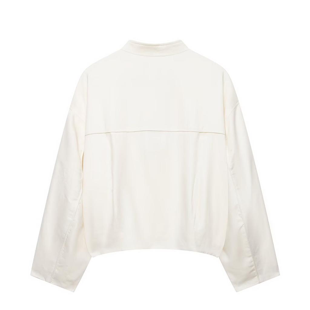 2026 Summer New European and American Cross-border Women's Street Fashion Linen Cord Knot Button Jacket W085 360851