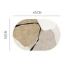 PU Leather Oval Placemats Nordic Style Waterproof Oilproof Table Mats for Home Kitchen Coffee Bar Decoration