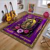 Virgen De Guadalupe Tapestry Design Patterned Carpet, Non Slip Mat Suitable for Living Room and Bedroom Sofas