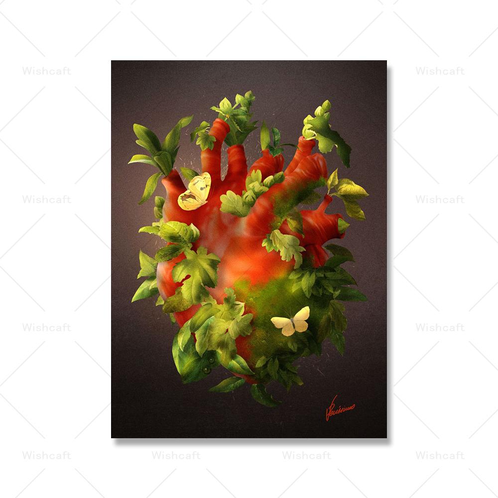 

Винтажное Святое Сердце Иисуса, художественные принты, плакат, абстрактная религия, холст, живопись, ретро настенная картина, украшение для дома, Куадрос 21x30cm No Framed