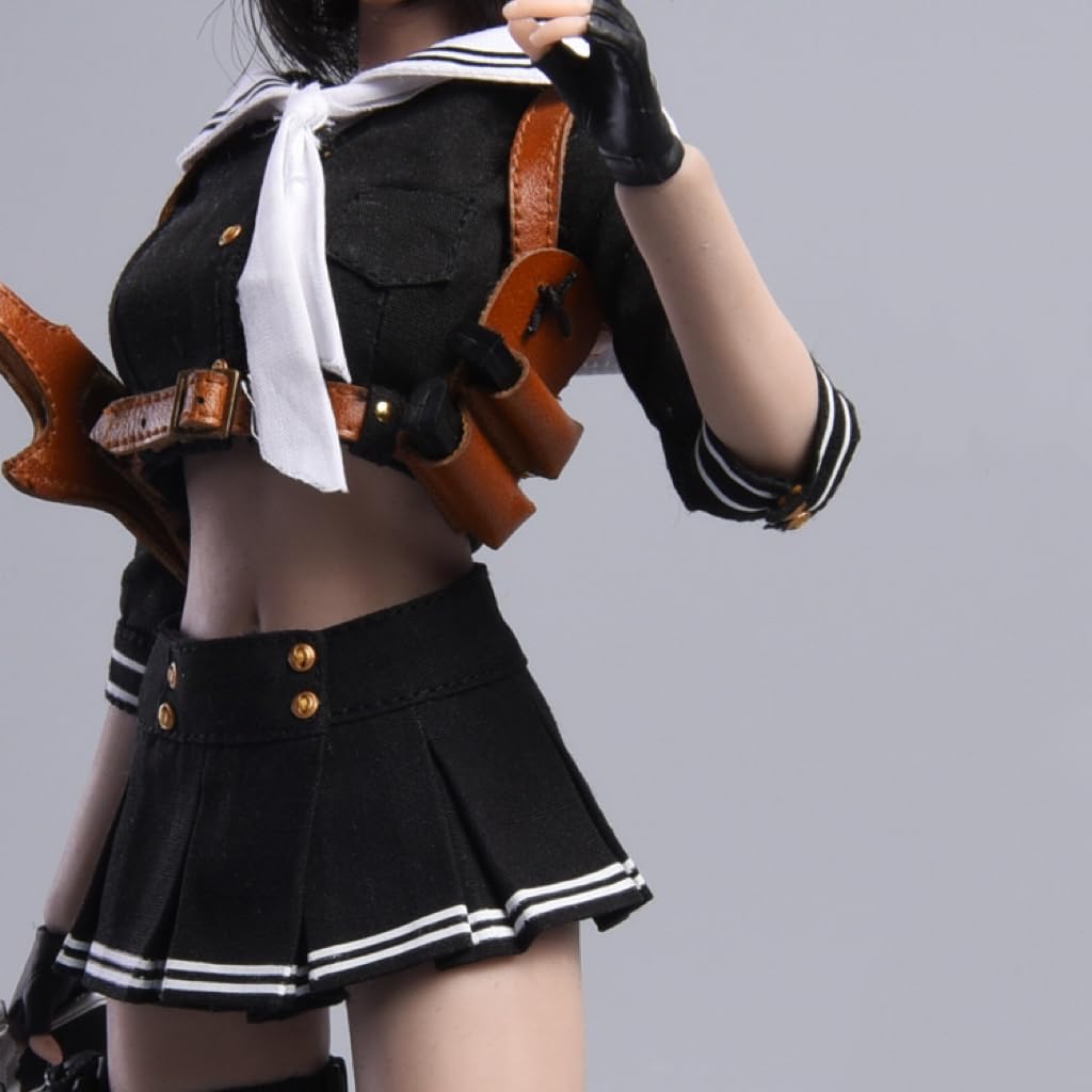 Sexy Female Doll Outfit Student Agent School Uniform Not Include Black 1/6 (Does Bodywork, Head, Etc.)