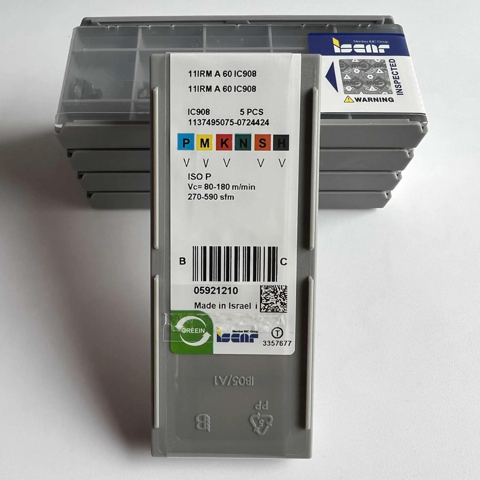 

ISCAR / 11IRMA60 IC908 Industrial indexable carbide inserts 10 Pcs