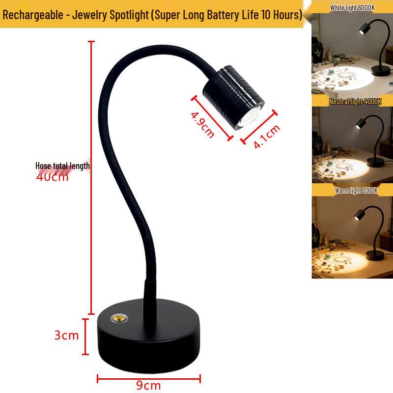Desktop Spotlight for Jewelry Live Stream: Enhance Diamond & Ornament Display with Special Fill Light