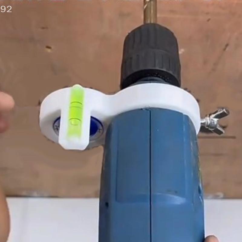 Precision White Circular Bubble Level Drill, Compact and Portable, Ideal for Workshops