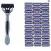 6-Layer Disposable Stainless Steel Razor Blade for Hair Removal