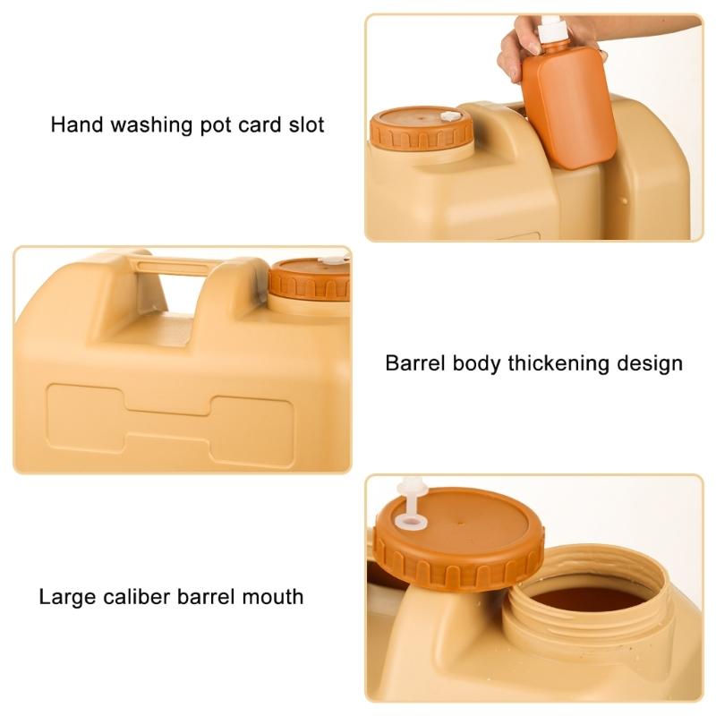 Large Capacity 20L Portable Water Dispenser Bucket Jugs For Beach Parties Camping And Picnics Enthusiasts Emergency Use