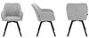 SWEN Upholstered Swivel Chair, Gray Fabric