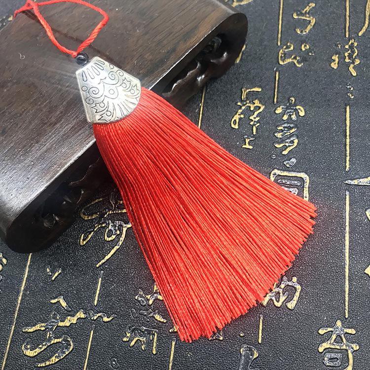 

Закладка для книг с металлической кисточкой 8 см и подвеска в стиле ханьфу - декоративный аксессуар в виде рыбьего рта