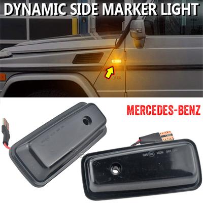 Neuer dynamischer LED-Seitenblinker für Mercedes-Benz W461 W463 G-Klasse G500 G550 G55 G63 G65 1986-2002 Seitenmarkierungsleuchte