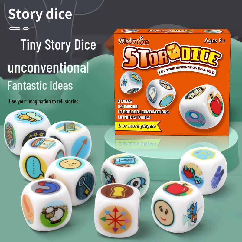 Storytelling Dice Game: Creative and Educational Interactive Board Game for Parent-Child Fun