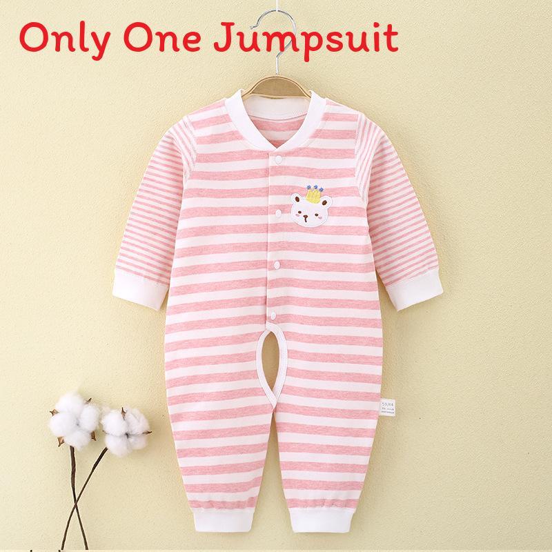 Baby Cotton Long Sleeve Romper With Open Crotch For Newborns Safe And Soft