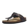 Fashion New Summer Cork Slippers Shoe Women Casual Mixed Color PU Flip Flops Holiday Beach Slides Flat With Plus Size 35-45