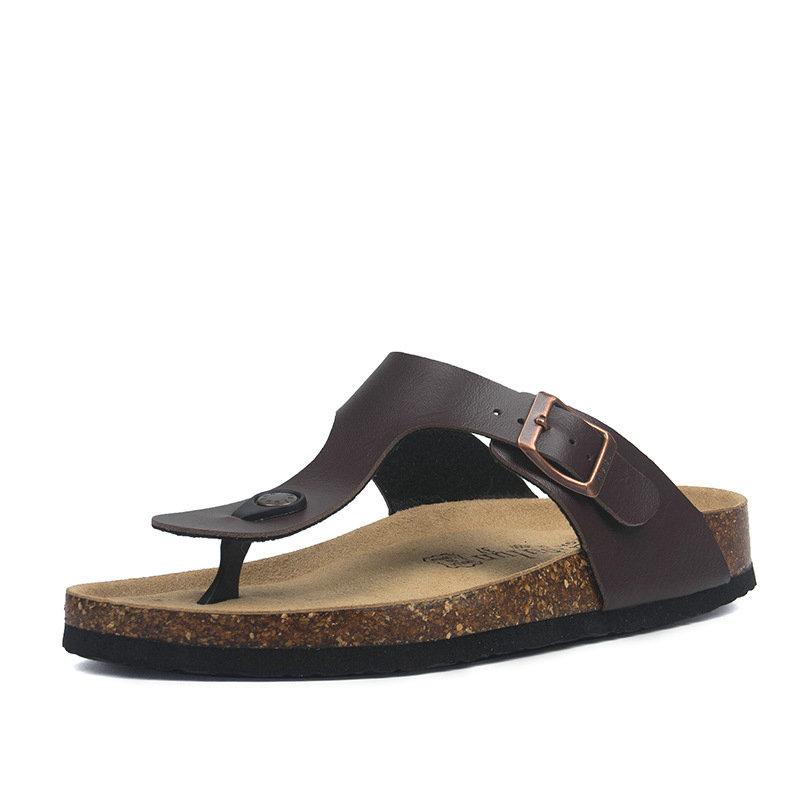 Fashion New Summer Cork Slippers Shoe Women Casual Mixed Color PU Flip Flops Holiday Beach Slides Flat With Plus Size 35-45