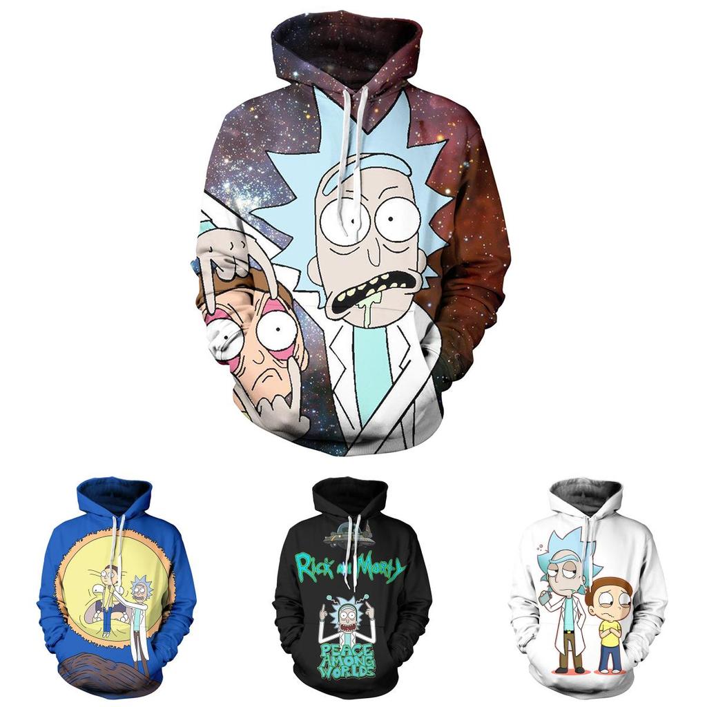 Cartoon And Rick 3d Print Casual Hoodies Women Men Sweatshirt New Pullover