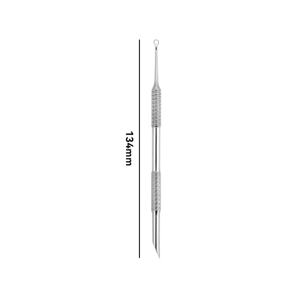 Stainless Steel Dual-End Nail Cuticle Pusher and Remover Tool
