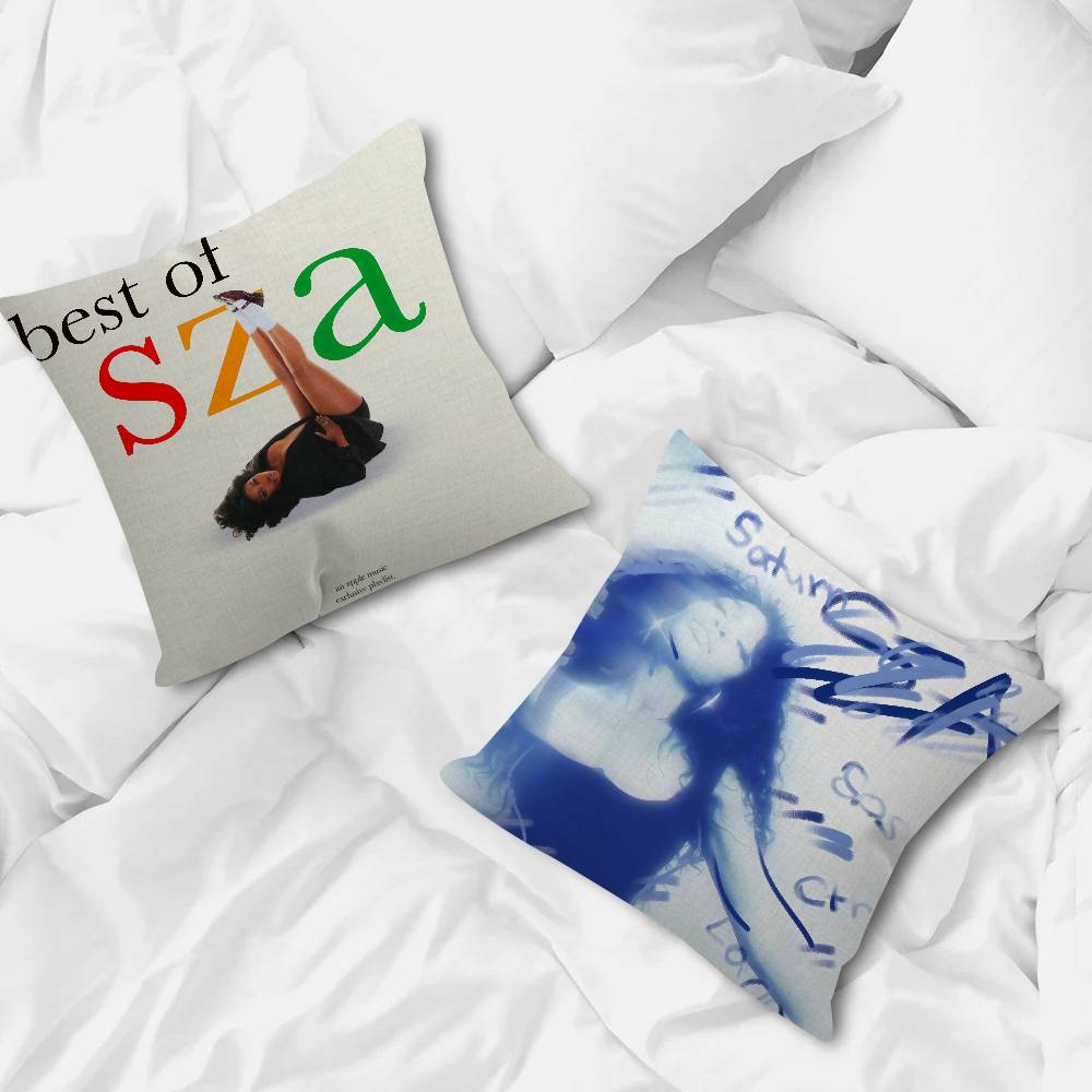 Singer SZA SOS Album Pillow Gift Home Office Decoration Pillow Bedroom Sofa Car Cushion CoverPillow Case