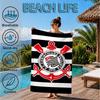 Football Club Emblem Beach Towel, Microfiber Beach Towel, Perfect For Pool, Beach, Travel, Home Decor Beach Party Fan gifts