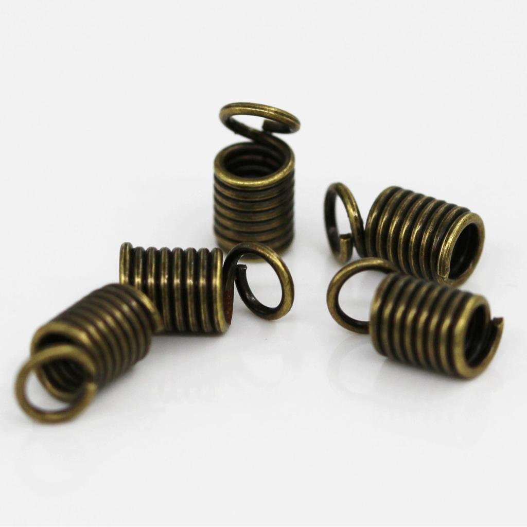 DIY Spiral Pull Spring Buckle for Jewelry Necklaces and Leather Cord Clasp, 1kg/Bag