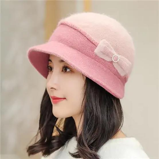 WTEMPO Winter Hats for Women Lined with Fleece Warm Knitted Woolen Autumn Winter Thickened Hats Cold-proof Elderly Mothers