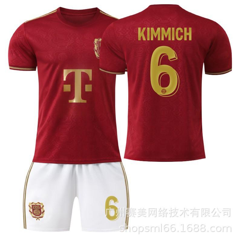 25 Bayern's 125th Anniversary Edition Football Jersey Set 9 Kane Muller 6 Kimish Cross-Border Shirts