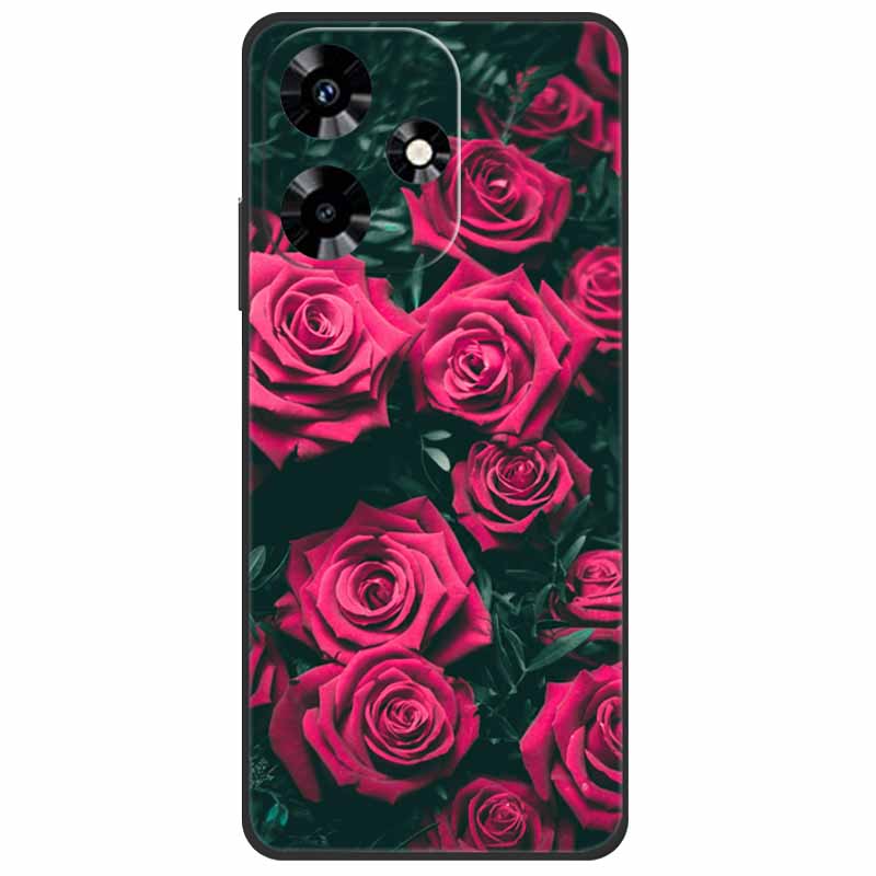 For Infinix Hot 30i NFC Case X669D Silicone Wolf Lion TPU Soft Fundas For Infinix Hot 30i X669C Hot30i 2023 Protector Black Capa