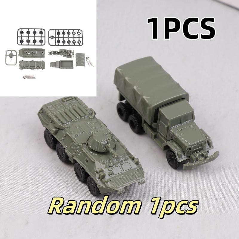 1/4Pcs Sand Table Model 4D Assembly 1/144 Btr80 Armored Car American M35 Truck Children Puzzle Toy