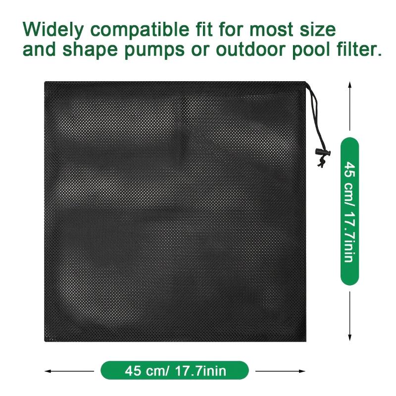 Water Pump Filter Mesh Bag Tear Resistant Easy Install Anti-clog Pond Pump Protector for Outdoor Koi Pond Aquaculture