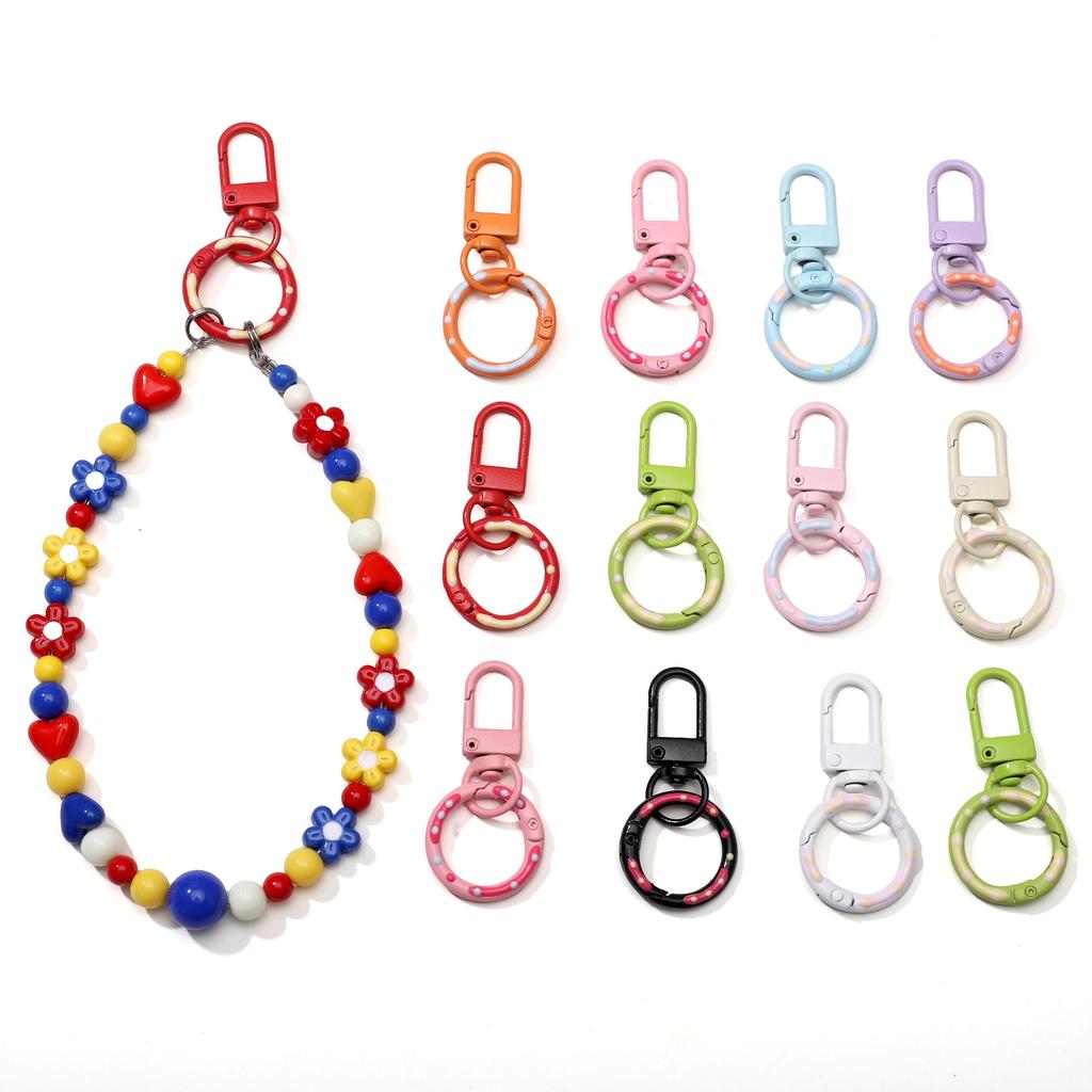 1Set/bag Alloy Donut Spring Buckle Door Buckle For DIY Jewelry Making