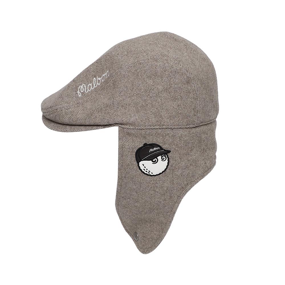 MALBON GOLF Malbon Hunting Cap Beige