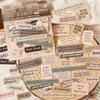 ZABC Far Away Travel Sticker Pack: 50 Retro English Word Sheets, 6 Styles