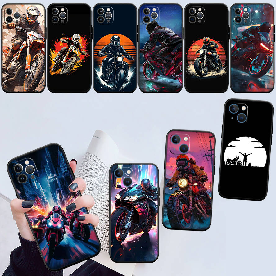 Motorcycle Racing Phone Case for Xiaomi Poco C40 C51 C50 C55 C65 C71 C75 C85 F8 F7 F6 F5 F3 F2 X7 X6 X4 X3 X2 M7 M6 M5 M4 M3 M2 Pro