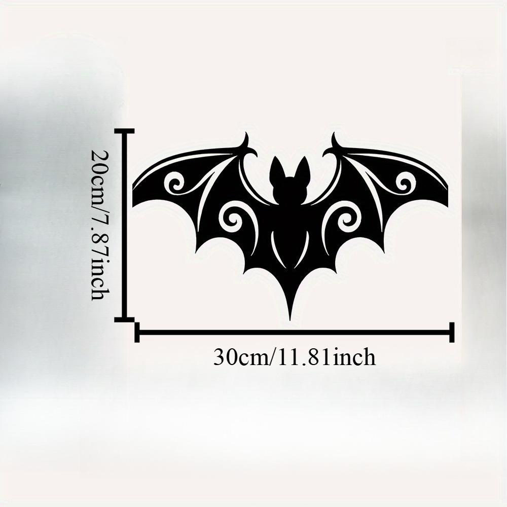 

Wrought Iron Bat Wall Art Black Metal Swirling Wings Halloween Home Decor Indoor Ornament Christmas Thanksgiving Gift 12in