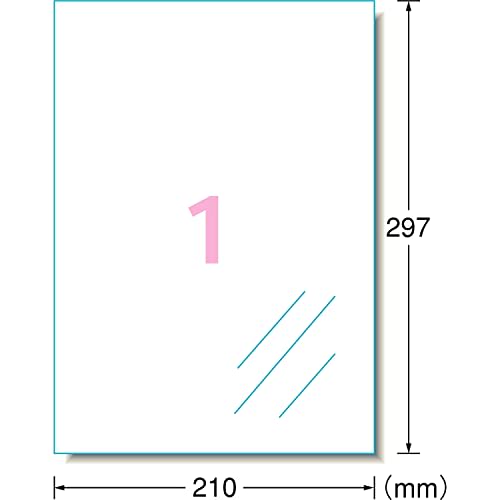 A-One Label Sticker Inkjet Super Water Resistant Glossy Film Transparent A4 Uncut 3 Sheets 30601E