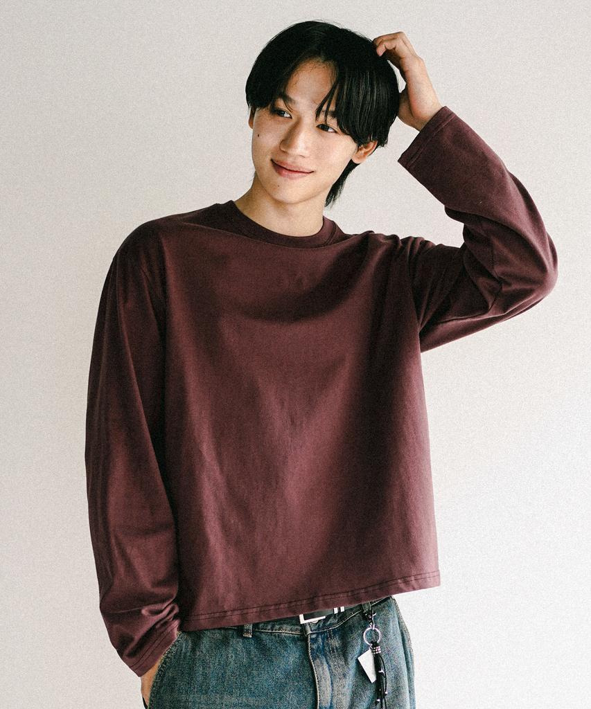 JEMUT [2Pack] Boy Crop Long Sleeve T-Shirt Kjlt2672