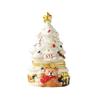European and American Ceramic Jewelry Box with Christmas Tree and Bear Design Practical Home Décor Aromatherapy Candle Ornament