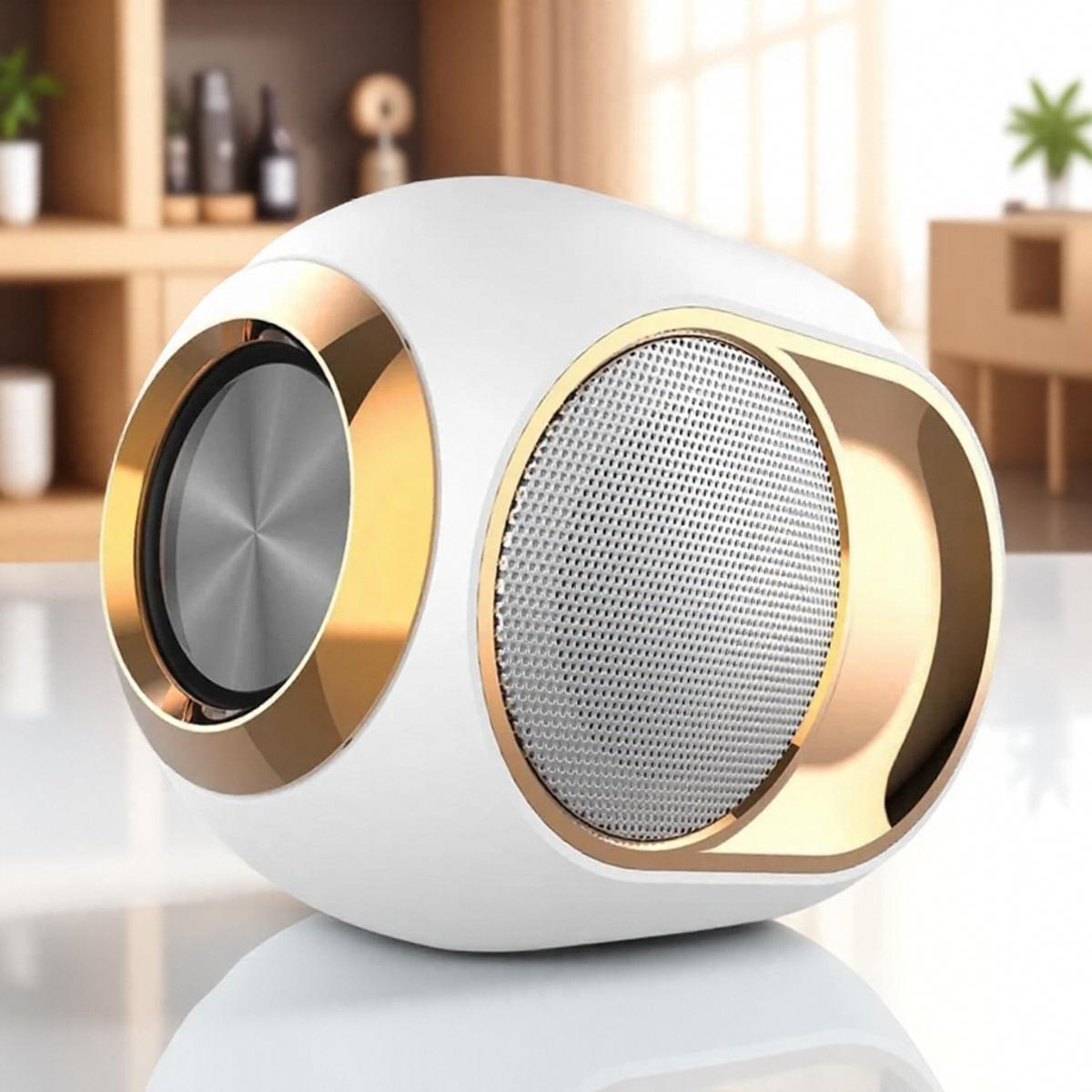 

Портативная беспроводная Bluetooth-колонка TWS стерео звук 3D бас водонепроницаемая звонки в режиме громкой связи аксессуары музыкальный плеер белый