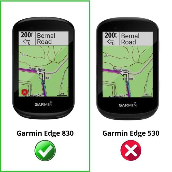 Coque pour Garmin Edge 830 - Phonillico® - Silicone Souple - Protection Noir - Mixte - GPS Vélo