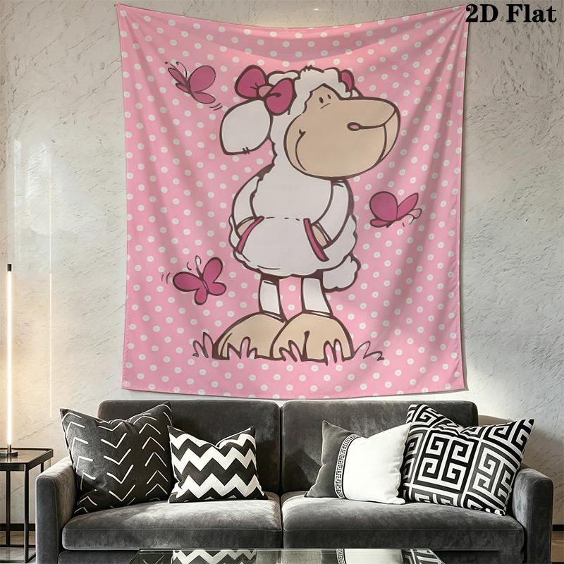 Jolly Logan Wall Tapestry Aesthetic Wall Hanging Printed Fabric Blanket Decorative Tapestries for Bedroom Living Room Home Decor