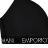 Emporio Armani Cotton Stretch Triangle Cup Bra Women underwear Black 164883-4F227-00020