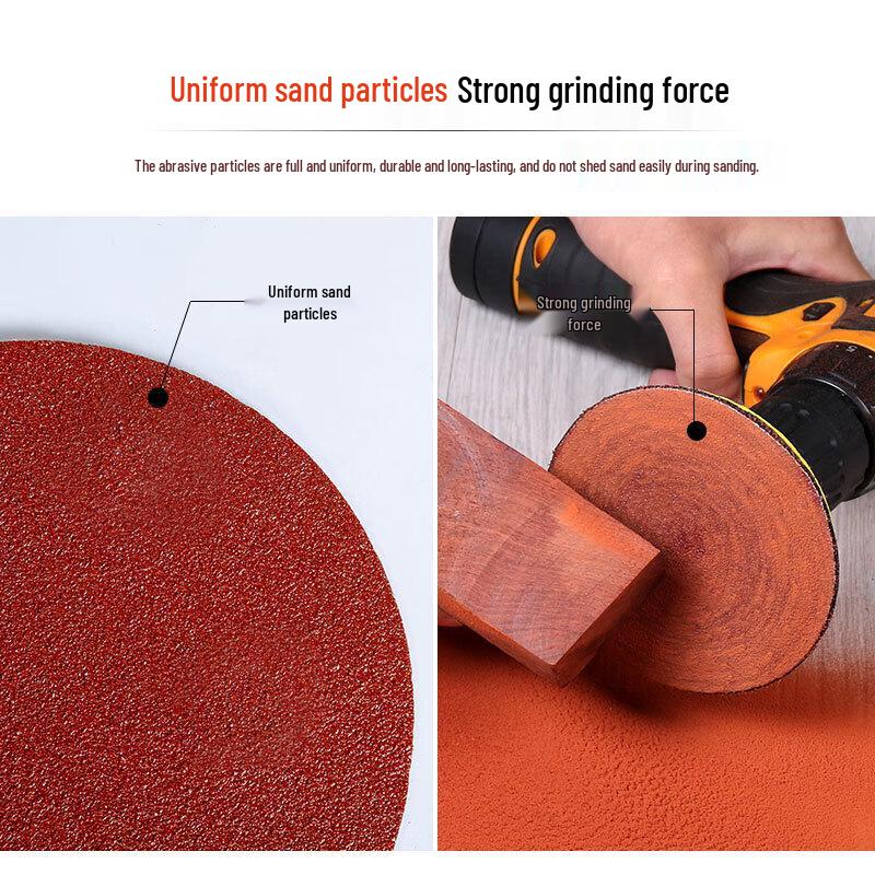 Qiqian Flocked Red Sandpaper for Wood and Metal Polishing
