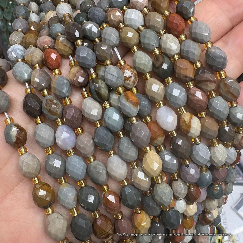 6x8mm Faceted Oval Natural Stone and Crystal Beads for DIY Jewelry