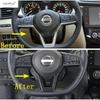 ABS Steering Wheel Button Frame Decoration Cover Trim For Nissan Leaf 2018 -  Matte / Carbon Fiber Accessories Interior Kit