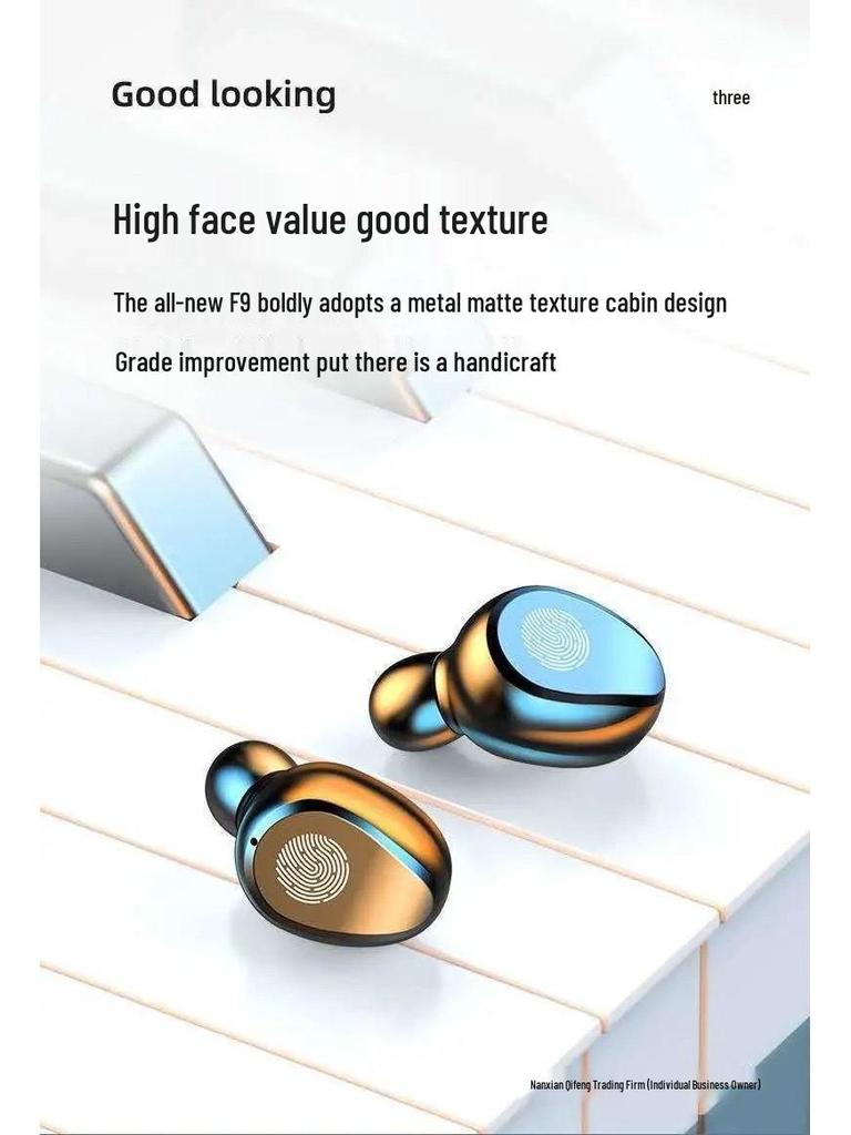 Ultra-Clear Wireless Bluetooth Earphones with Digital Display, Long Standby, Universal Compatibility