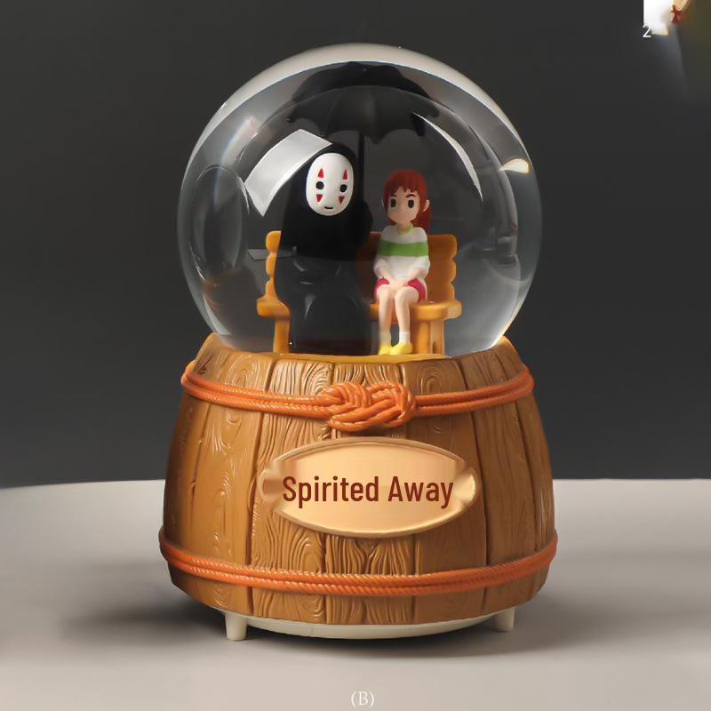Astronaut Crystal Ball Music Box Ornament - Student Snow Globe Birthday Gift