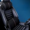 Car Leather Headrest Lumbar Cushion Memory Foam Neck Pillow Lumbar Pillow Car Lumbar Headrest Memory Foam Core