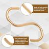 Metal Large S Hooks for Hanging, 10 Pieces Aluminum S Coffee Mug Hooks Heavy Duty Curtain Shower Hook Mutil Purpose S-Shaped Jean Hook for Closet