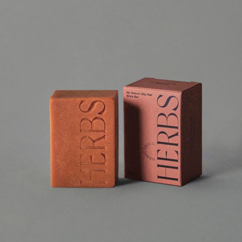 HerbsSeoul Shampoo Bar Tea Tree Oil No-Sebum Moisture Balance Brick Bar (for oily, thin, and dyed hair) Mildly Acidic Natural Solid Shampoo 100g