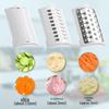 Automatic Multifunctional Vegetable Cutter & Slicer: Efficient Food Processor for Rolling, Slicing, and Shredding