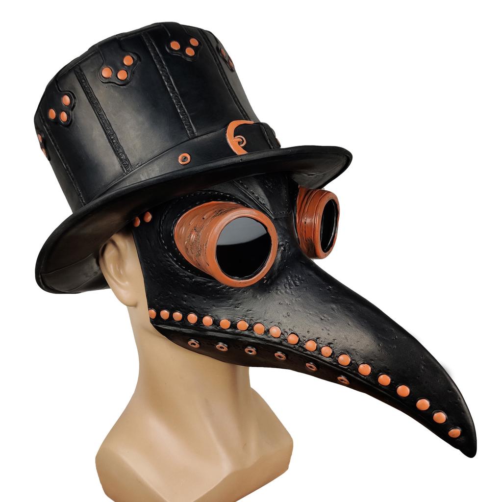 Plague Doctor Mask Halloween Steampunk Mask Crow Beak Bird Beak Mask